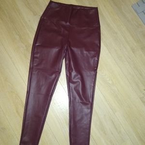 Faux leather leggings